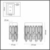 Хрустальное бра Semura 4985/2W прозрачное Odeon Light