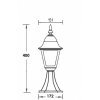 Стеклянный наземный фонарь  79904S Gb прозрачный Oasis Light