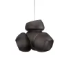 Стеклянный подвесной светильник Cluster 10467P Black черный Loft It