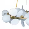 Стеклянная подвесная люстра Matisse 10008/700 white белая форма шар Loft It