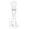 Стеклянный встраиваемый светильник уличный Square COB 730468 Deko-Light