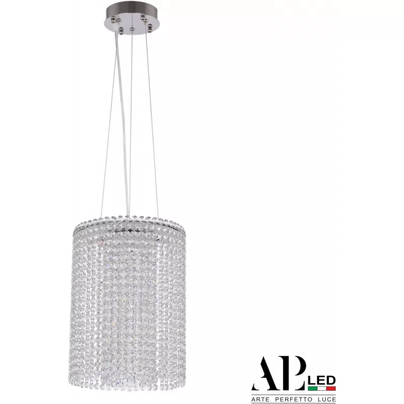 Хрустальная подвесная люстра Sicilia SH01.25.A.LED-DIM.Ni прозрачная APL LED Хрустальная подвесная люстра Sicilia SH01.25.A.LED-DIM.Ni прозрачная APL LED