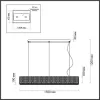 Хрустальная подвесная люстра Panta 4927/60L прозрачная Odeon Light
