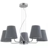 Подвесная люстра Evie 2087-305 серая конус Rivoli