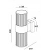 Стеклянный архитектурная подсветка TUBE 78205 V прозрачный Oasis Light