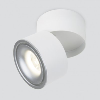 Точечный светильник Klips DLR031 15W 4200K 3100 белый матовый/серебро Elektrostandard