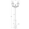 Стеклянный наземный фонарь QUADRO M 79909MA 029 Bl прозрачный Oasis Light