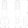 Настенный светильник уличный ISIDA 35165/U черный цилиндр прозрачный Elektrostandard