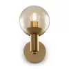 Стеклянное бра Globo FR5175WL-01BS цвет янтарь форма шар Freya