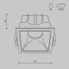 Точечный светильник Alfa LED DL043-01-10W4K-SQ-W белый Maytoni