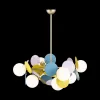 Стеклянная подвесная люстра Matisse 10008/8 mult форма шар белая Loft It Стеклянная подвесная люстра Matisse 10008/8 mult форма шар белая Loft It