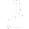 Настенный светильник Pitch 40020/1 LED белый/хром цилиндр Eurosvet