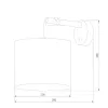 Бра Albero 6552 Albero White цилиндр белое TK Lighting
