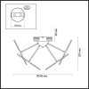 Потолочная люстра Spring 4104/48CL серая Odeon Light