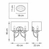 Бра PARALUME 725626 белое полукруглое Lightstar