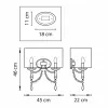 Бра PARALUME 725626 полукруглое белое Lightstar