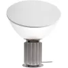 Стеклянный интерьерная настольная лампа Taccia 10294/M Silver белый Loft It