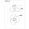 Потолочная люстра Victory V2810-CL белая