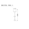 Торшер Bristol BRISTOL F891.1 конус белый Lucia Tucci