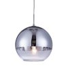 Стеклянный подвесной светильник Veroni LDP 1029-200 CHR форма шар прозрачный Lumina Deco