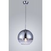 Стеклянный подвесной светильник Veroni LDP 1029-200 CHR форма шар прозрачный Lumina Deco