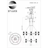 Стеклянная подвесная люстра Gemina SL6007.203.32 цилиндр прозрачная ST Luce
