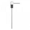 Стеклянный настенный светильник Meridian 10132/H Black форма шар белый Loft It