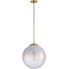 Стеклянный подвесной светильник Cassius SL1190.213.01 форма шар белый ST Luce