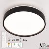 Потолочный светильник Toscana 3315.XM302-2-267/12W Black круглый белый APL LED