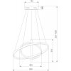 Подвесной светильник Stroke 90270/1 черный цилиндр белый Eurosvet