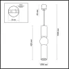 Подвесной светильник Sakra 4071/5L серый Odeon Light