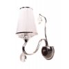 Бра Finezzia LDW 9267-1 CHR конус белое Lumina Deco