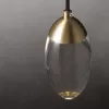 Стеклянное бра Celestial MT8847-1W brass прозрачное DeLight Collection