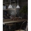 Стеклянный подвесной светильник  L.9602/16 конус белый Reccagni Angelo