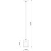 Стеклянный подвесной светильник Dublin A7025SP-1BK цилиндр прозрачный Artelamp