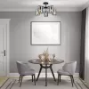 Стеклянная потолочная люстра Elegant 671/5P Chrome цилиндр Escada