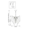 Стеклянная подвесная люстра Retro II 799082 прозрачная Lightstar