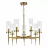 Стеклянная подвесная люстра Acazio SL1159.303.07 цилиндр прозрачная ST Luce