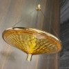 Стеклянный подвесной светильник Fantom 11248 желтый конус