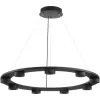 Подвесной светильник Turman 6631/75L круглый черный Odeon Light