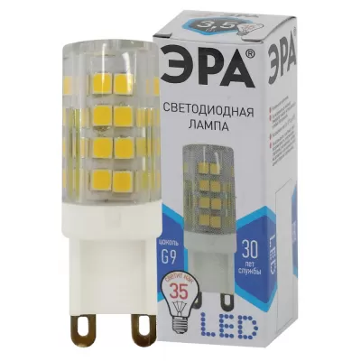 Лампочка светодиодная LED JCD-3,5W-CER-840-G9 ЭРА Лампочка светодиодная LED JCD-3,5W-CER-840-G9 ЭРА