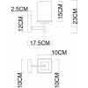 Стеклянное бра Fawaris 4504/17 AP-1 куб белое Divinare