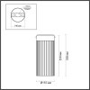 Стеклянный потолочный светильник Pillari 5047/10LC цилиндр цвет янтарь Odeon Light