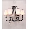 Подвесной светильник Milesia LDP 8926-6 WT+CHR конус белый Lumina Deco