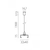 Подвес Quattro 504177-FR2 Lightstar