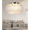 Стеклянный подвесной светильник Gusto LDP 7019-500 PR цилиндр прозрачный Lumina Deco