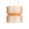 Стеклянный подвесной светильник Totem 10466/2P Amber matte цилиндр цвет янтарь Loft It