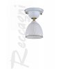 Стеклянная потолочная люстра  PL.9601/1 конус белая Reccagni Angelo