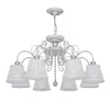 Подвесная люстра Amanda 2150-8PC конус белая F-Promo