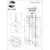 Стеклянный подвесной светильник Ode SL6112.203.42 форма шар белый ST Luce